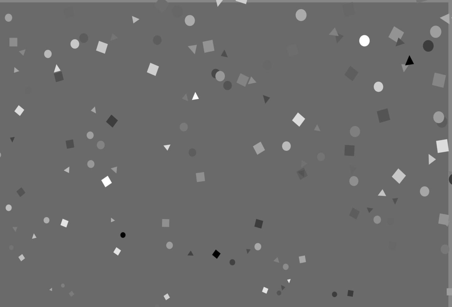 Light Silver, Gray vector background with triangles, circles, cubes.
