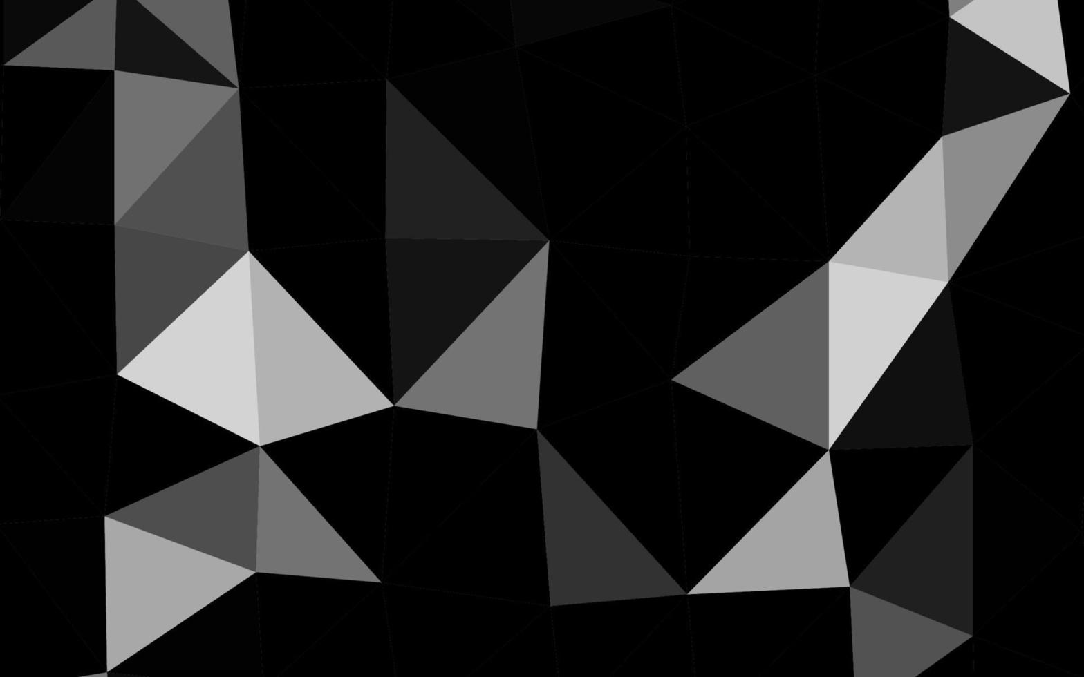 Fondo abstracto de polígono de vector gris plateado claro.