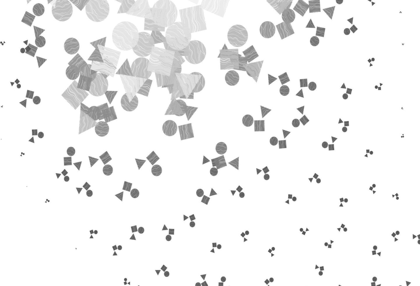 Light Silver, Gray vector cover in polygonal style with circles.