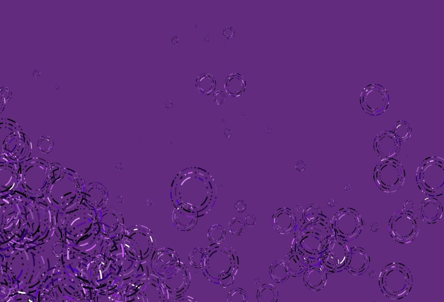 Light Purple vector template with circles.