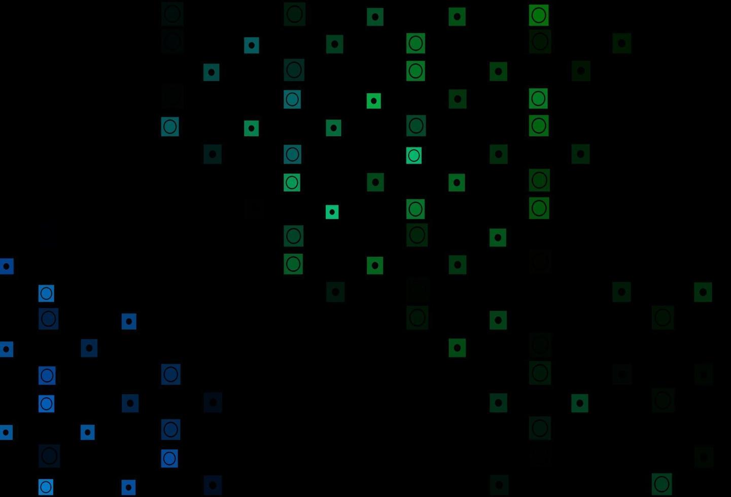 Dark Blue, Green vector template with circles, rectangles.