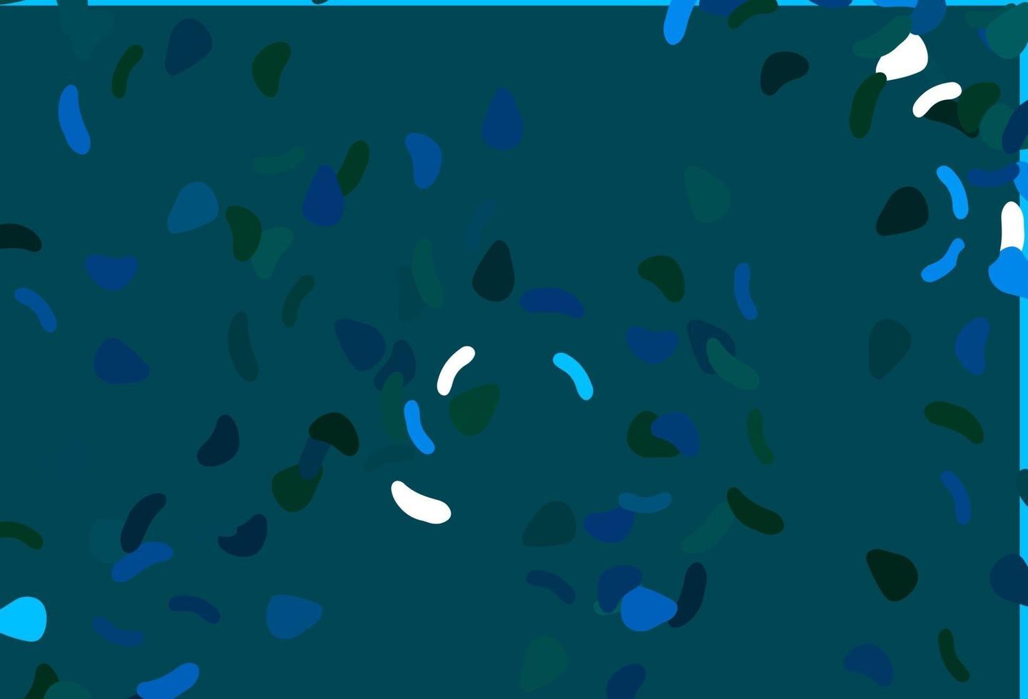 Light Blue, Green vector pattern with chaotic shapes.