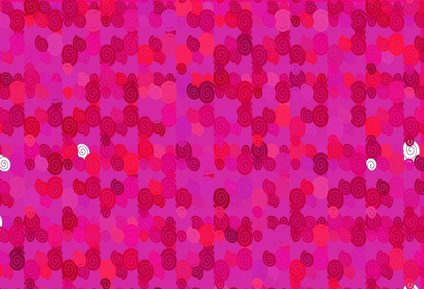 Light Purple, Pink vector background with bubble shapes.