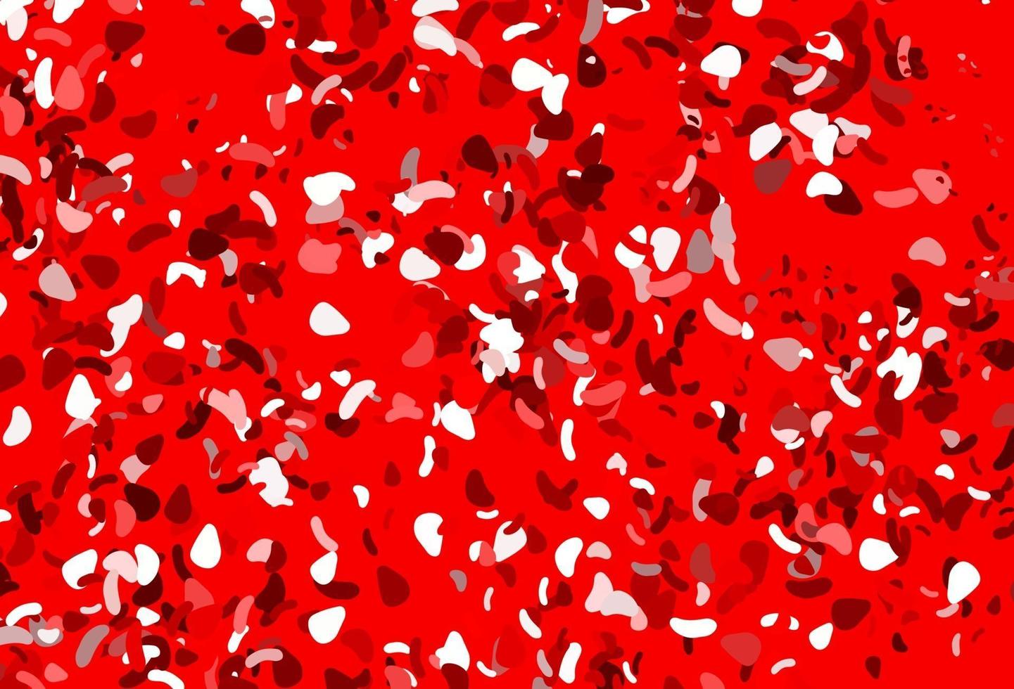 Light red vector pattern with chaotic shapes.