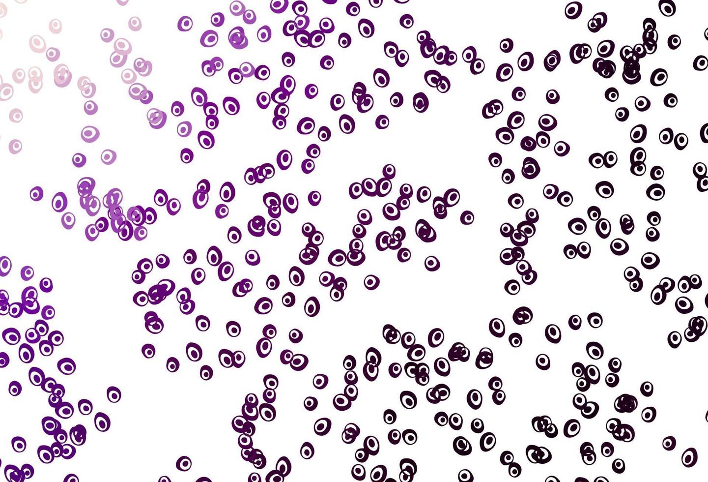 Light Purple vector background with bubbles.