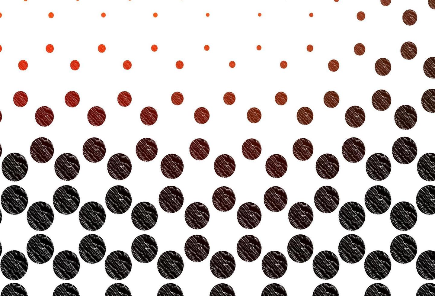 Light red vector cover with spots.