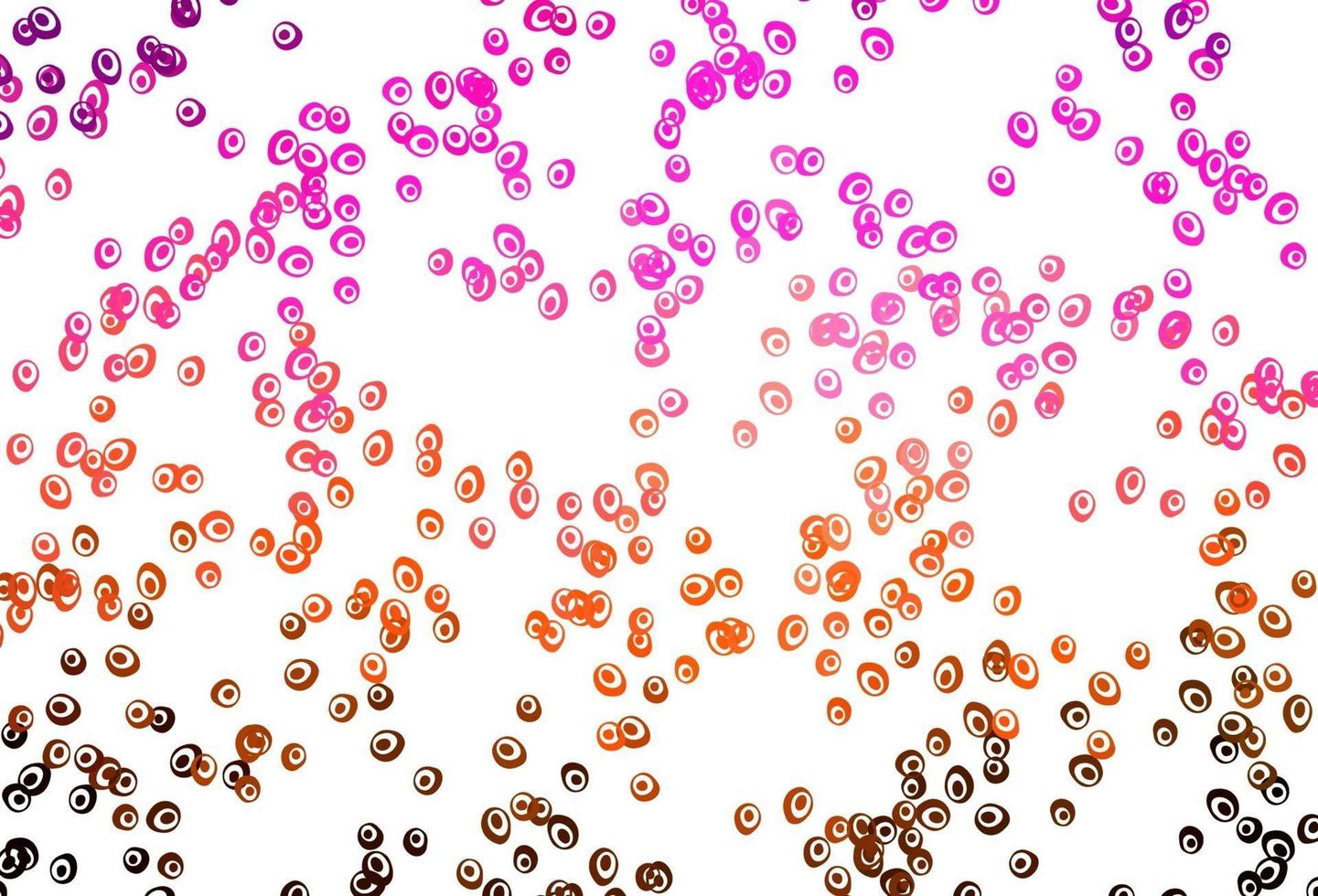 Light Pink, Yellow vector pattern with spheres.