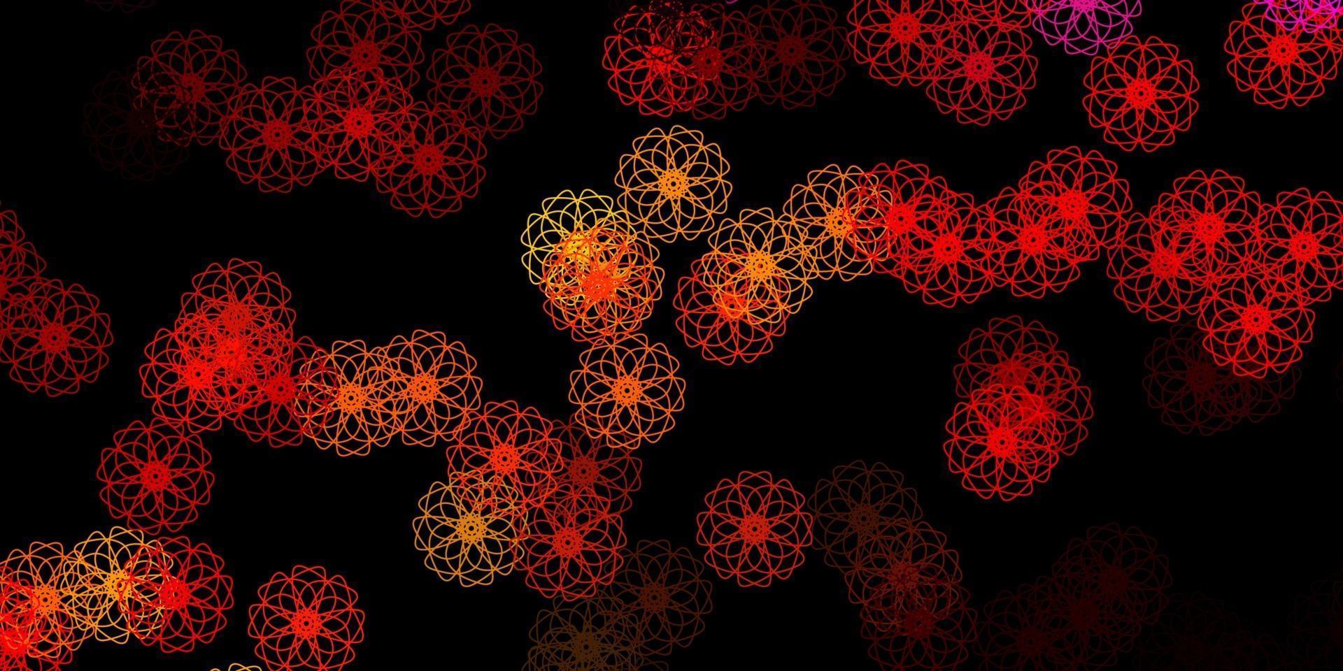 Dark Red vector template with abstract forms.