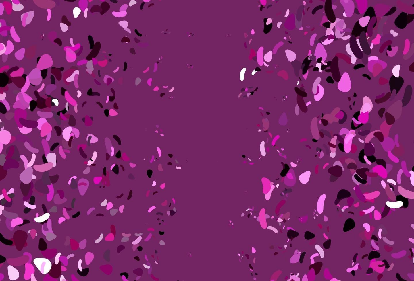 Light Pink vector pattern with chaotic shapes.