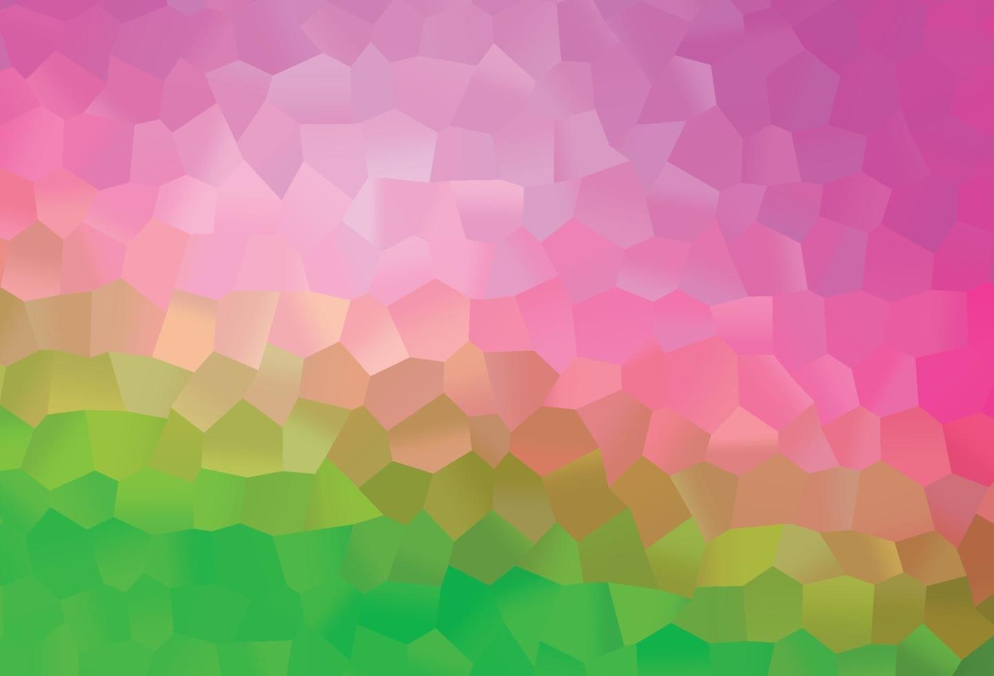 Light Pink, Green vector background with hexagons.