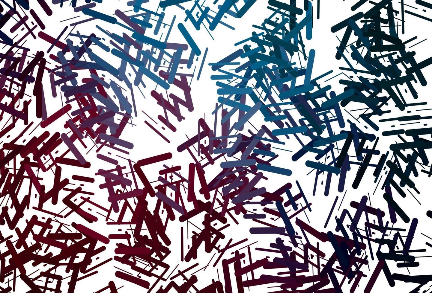 Dark red vector texture with colorful lines.