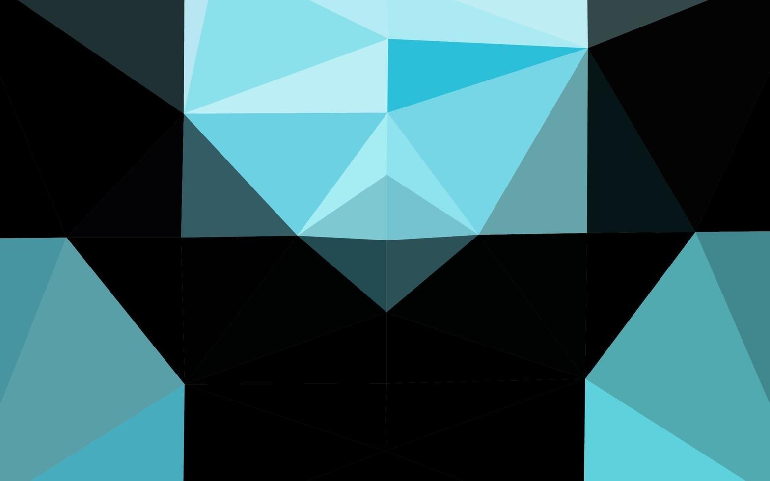 Light BLUE vector shining triangular background.