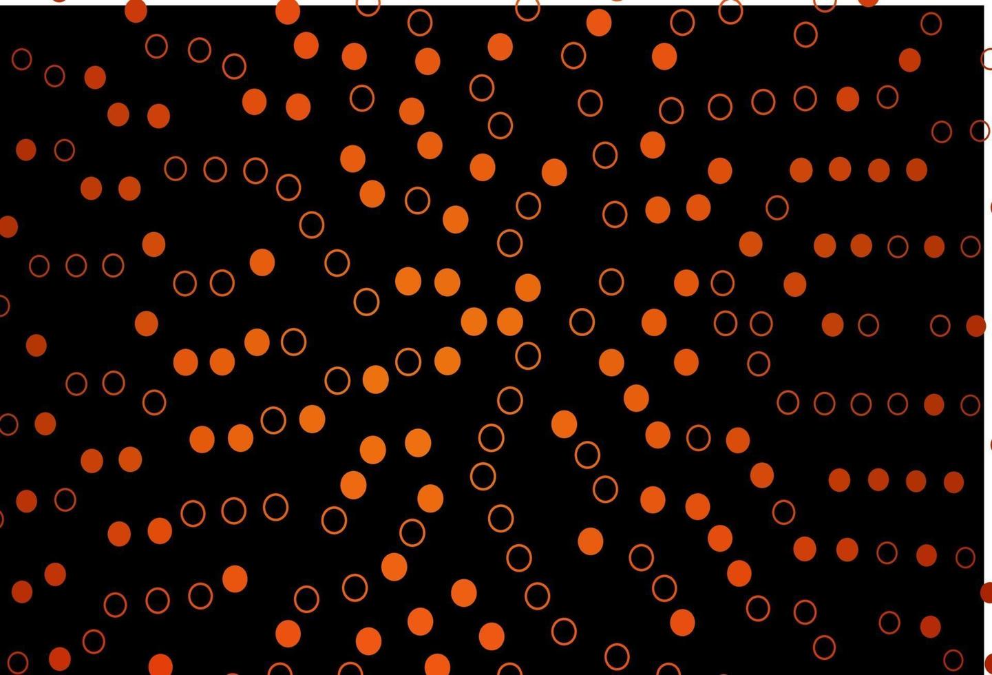 Dark Orange vector texture with disks.