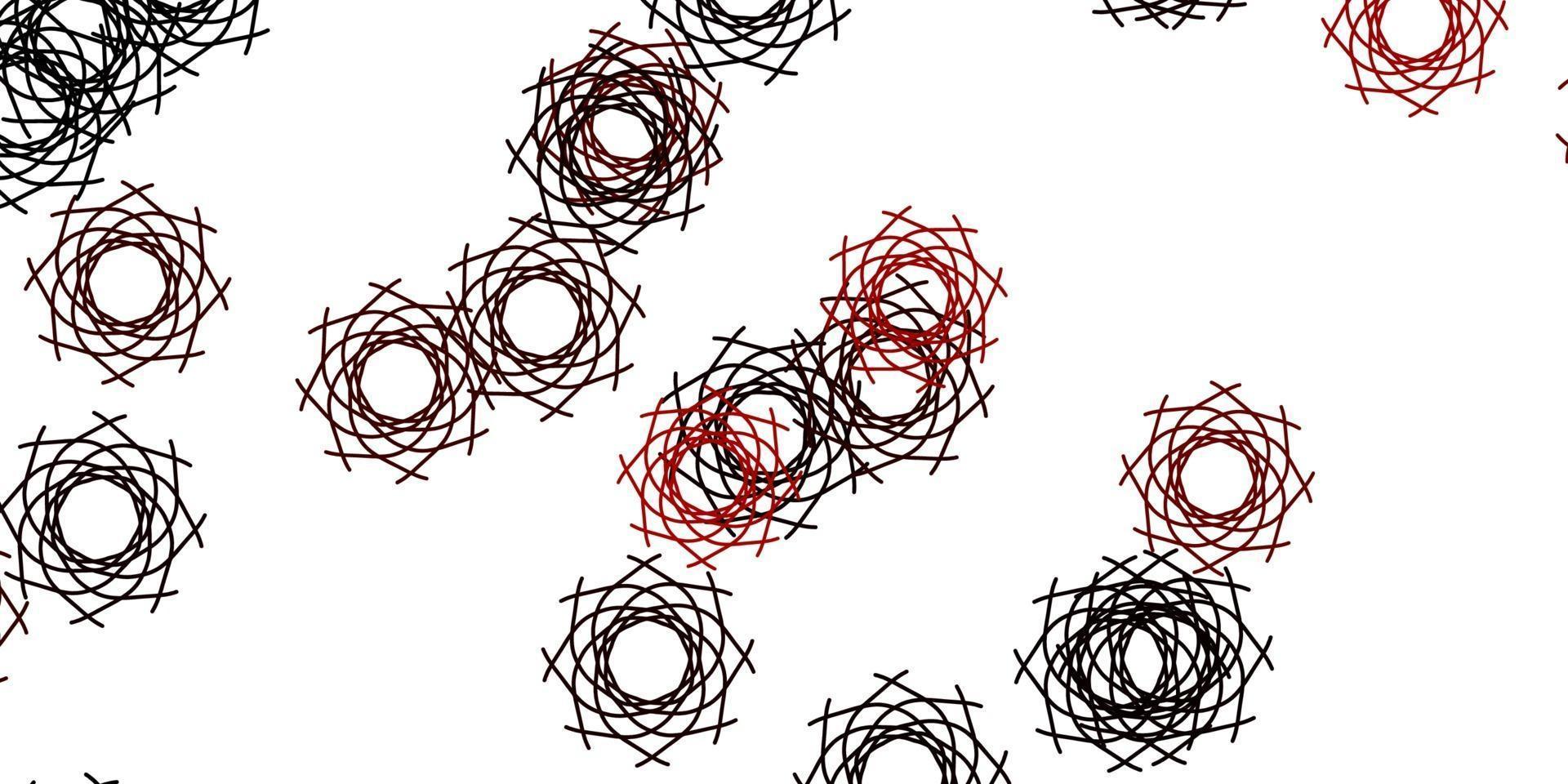 Light Red vector pattern with abstract shapes.