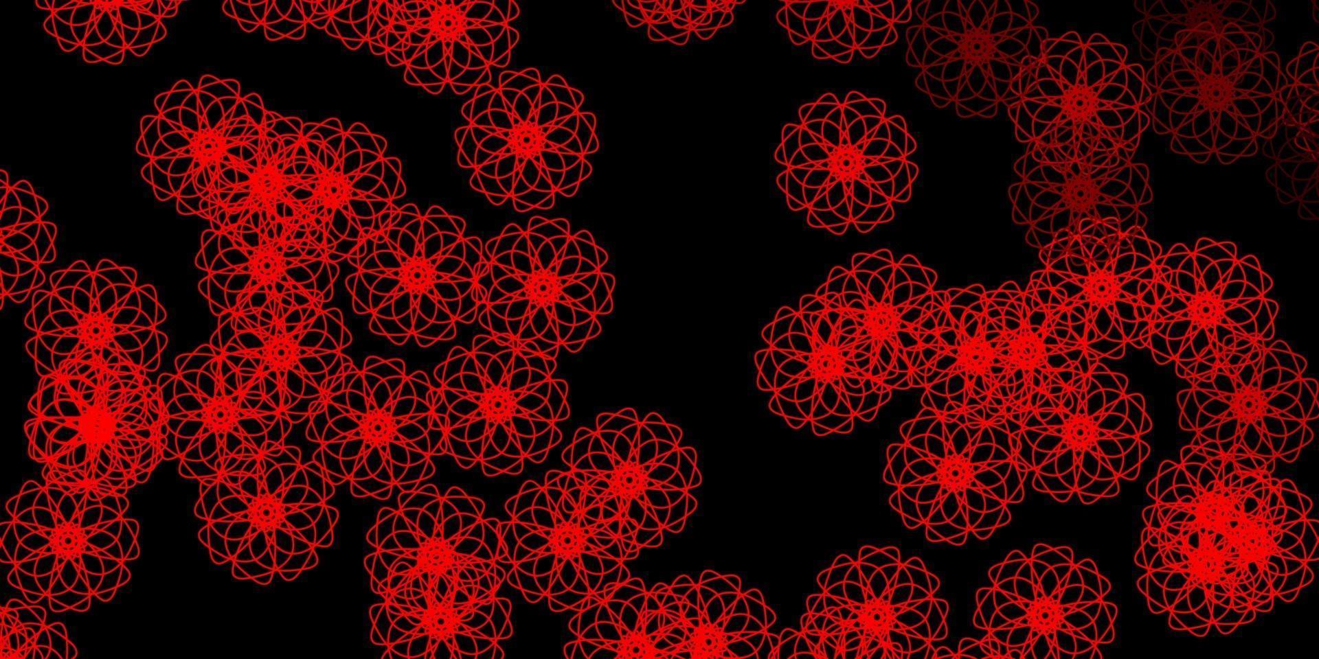 Dark Red vector template with abstract forms.