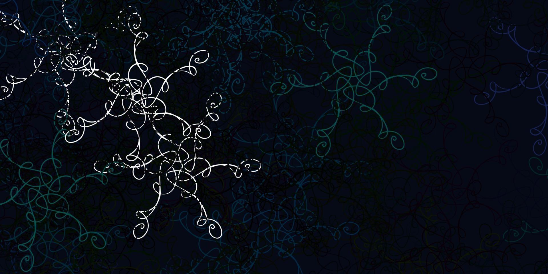 Light Blue, Green vector texture with curves.