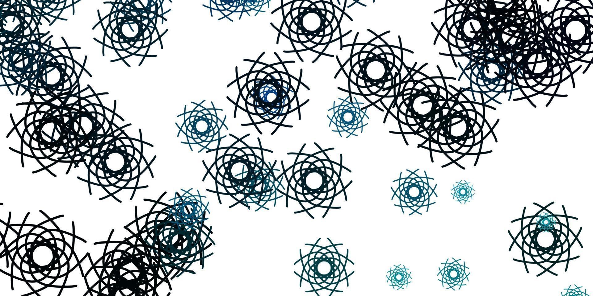 Light Blue, Green vector texture with memphis shapes.
