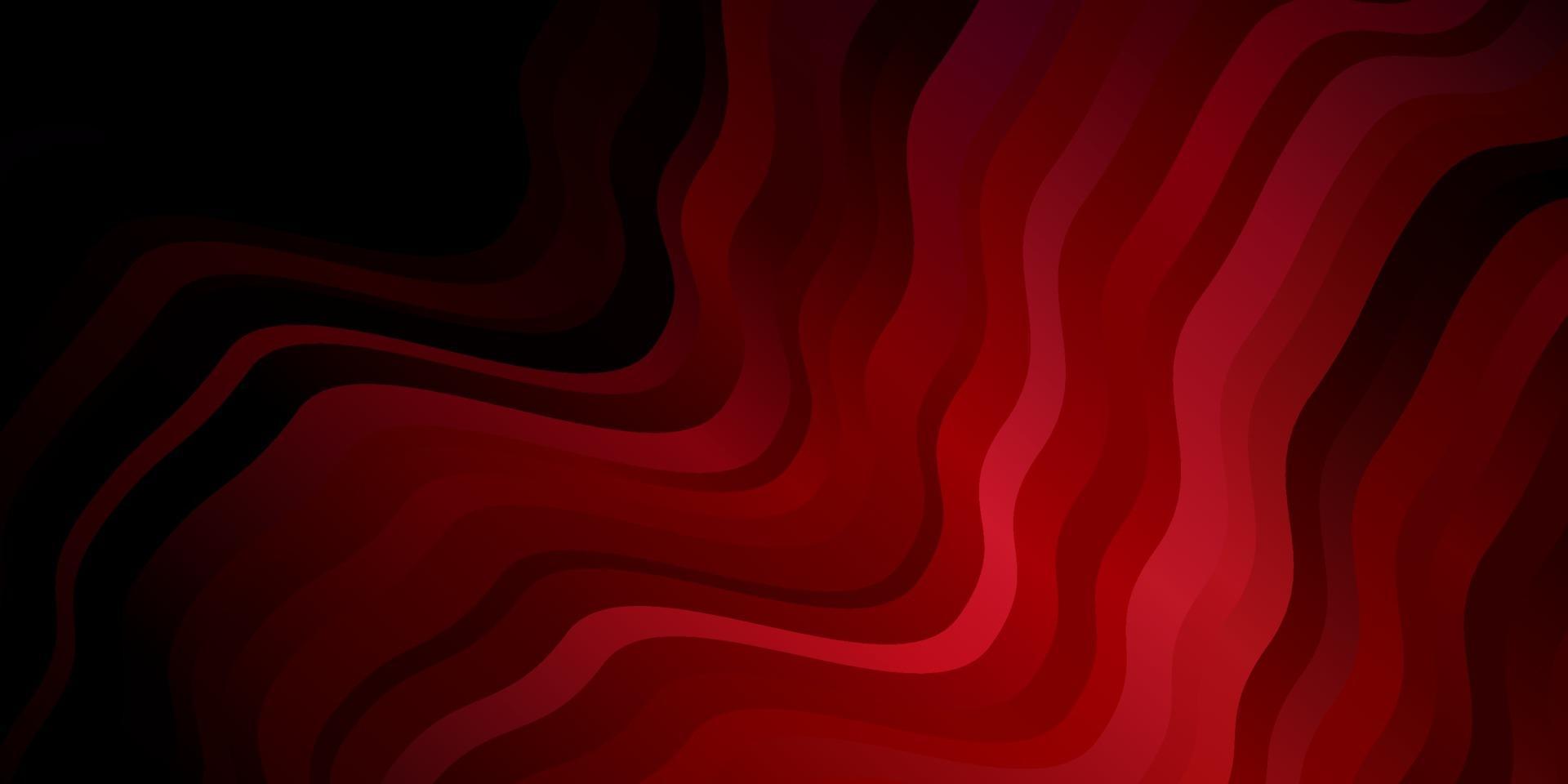 Dark Blue, Red vector template with curved lines.