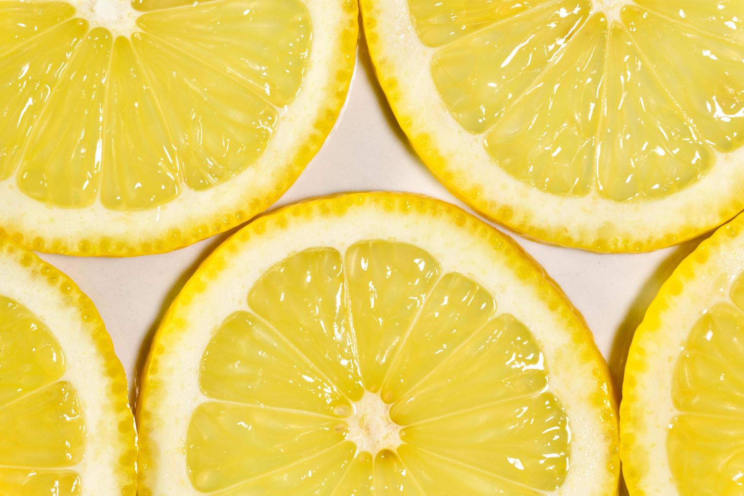 Macro photography of lemon slices photo