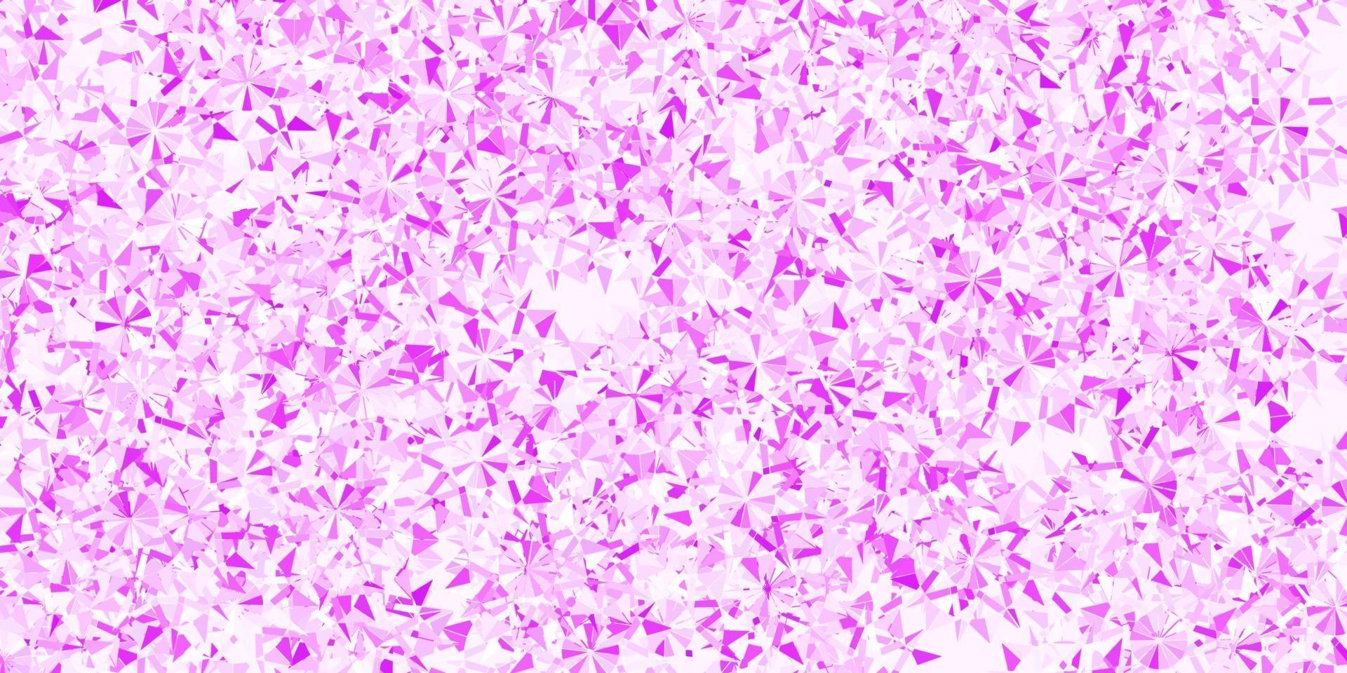 Light Purple vector pattern with colored snowflakes.