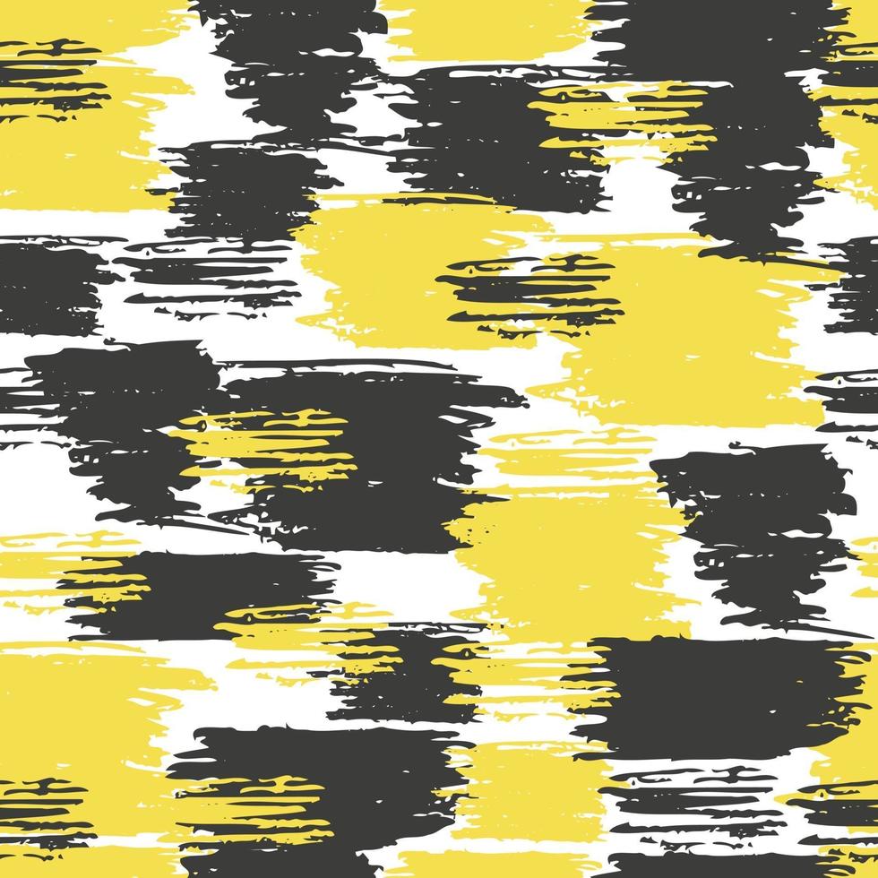 fondo abstracto sin fisuras patrón amarillo, negro vector