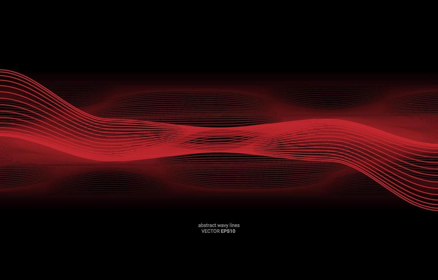 Abstract Wavy Lines Background Illustration Vector Image