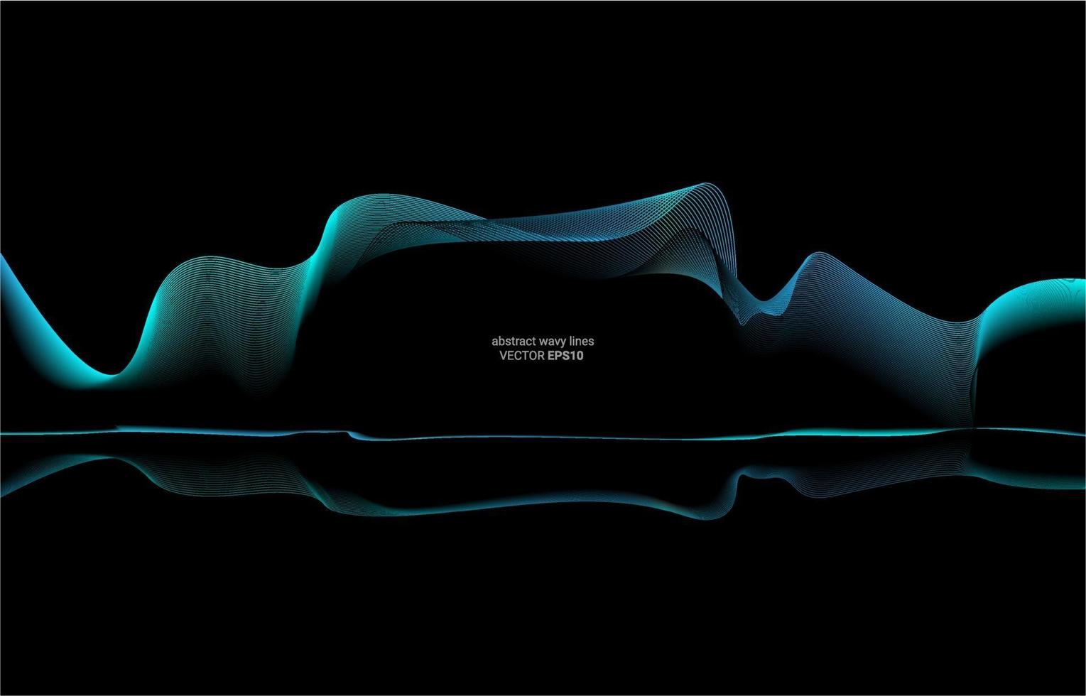 Abstract Wavy Lines Background Illustration Vector Image