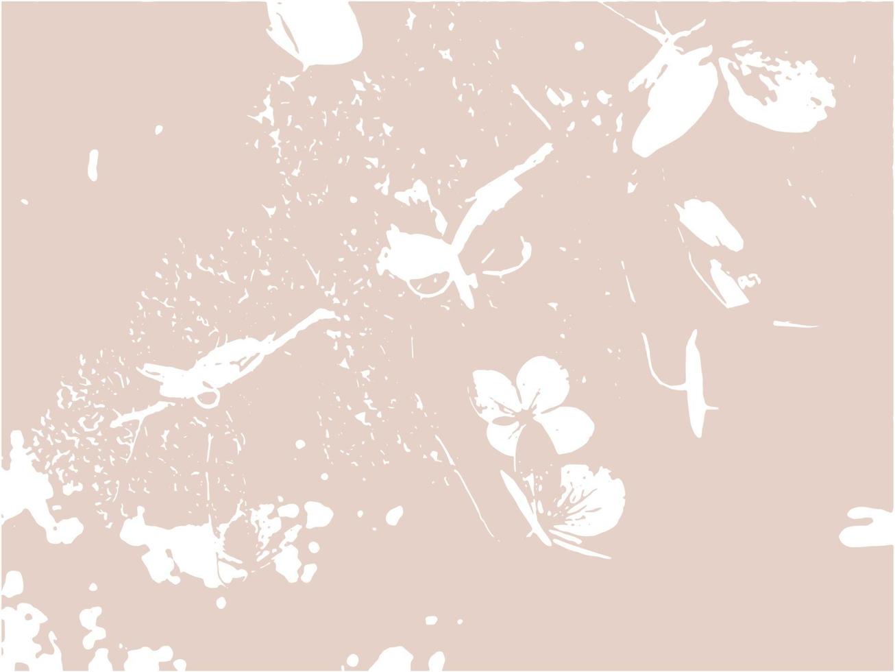 Floral rustic background with hand drawn doodle flowers vector