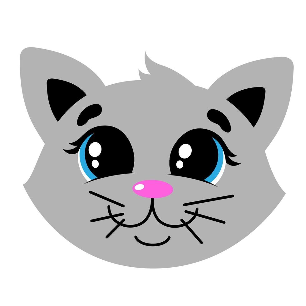 lindo gato ilustracion vector