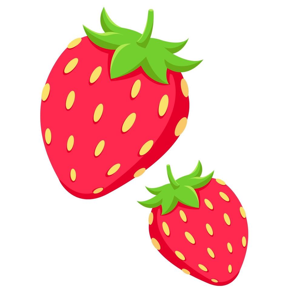 Seamless strawberry pattern vector