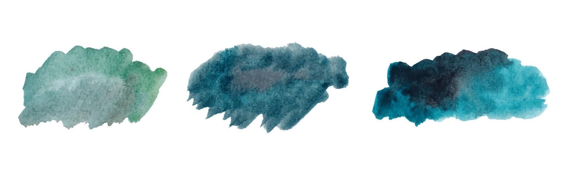 abstract watercolor abstract brush stroke with rough paper textured vector