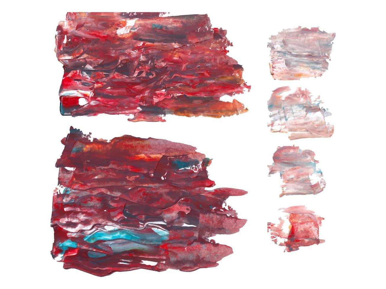 acrylic and gouache brush stroke with terracotta vector