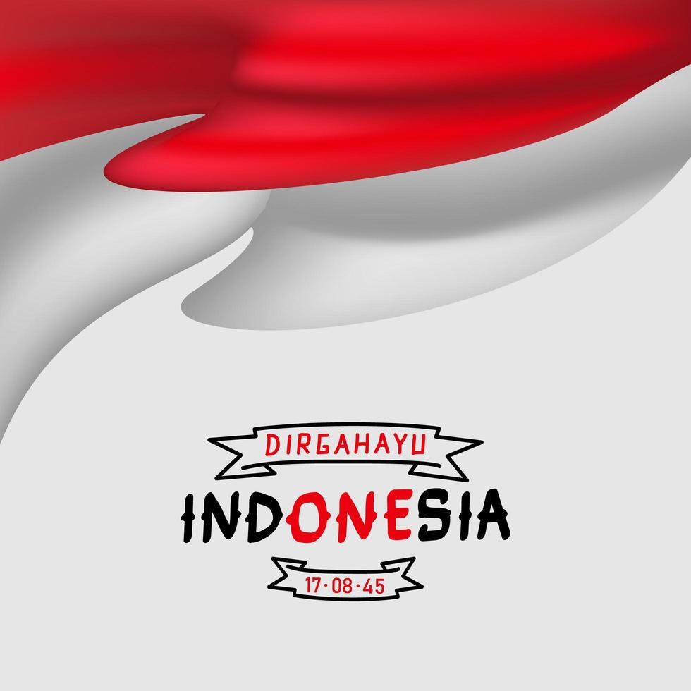 Indonesia independence day banner design 3174335 Vector ...