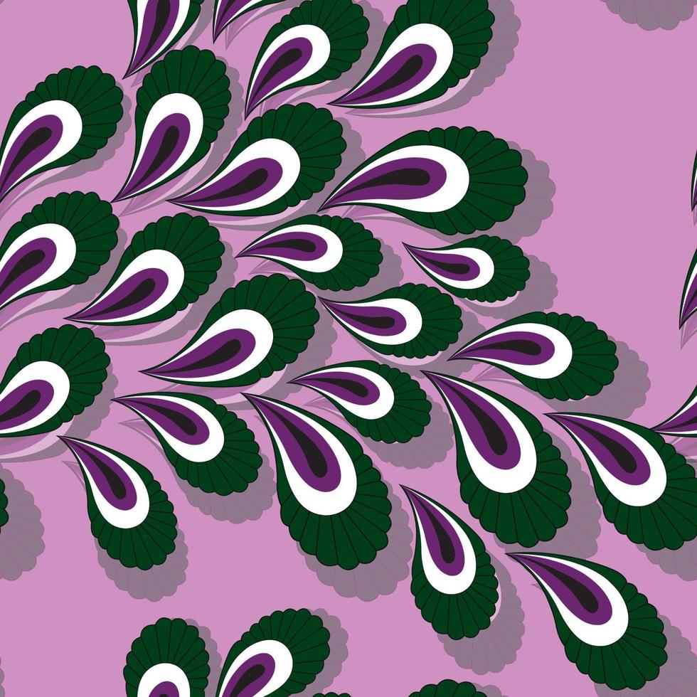 Peacock seamless pattern vector