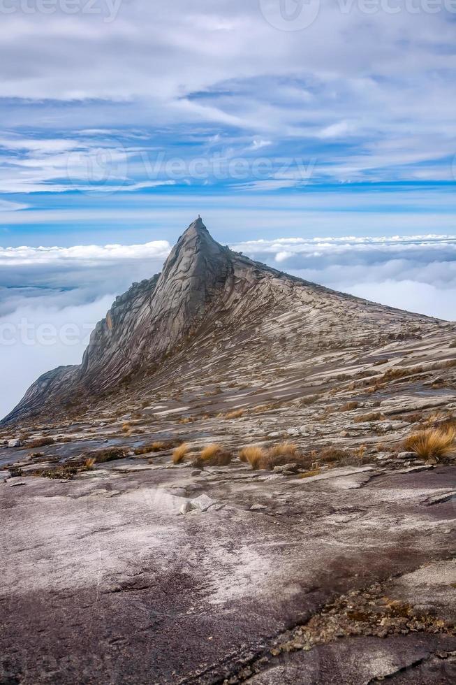 Nature landscape at the top of Mount Kinabalu in Malaysia photo