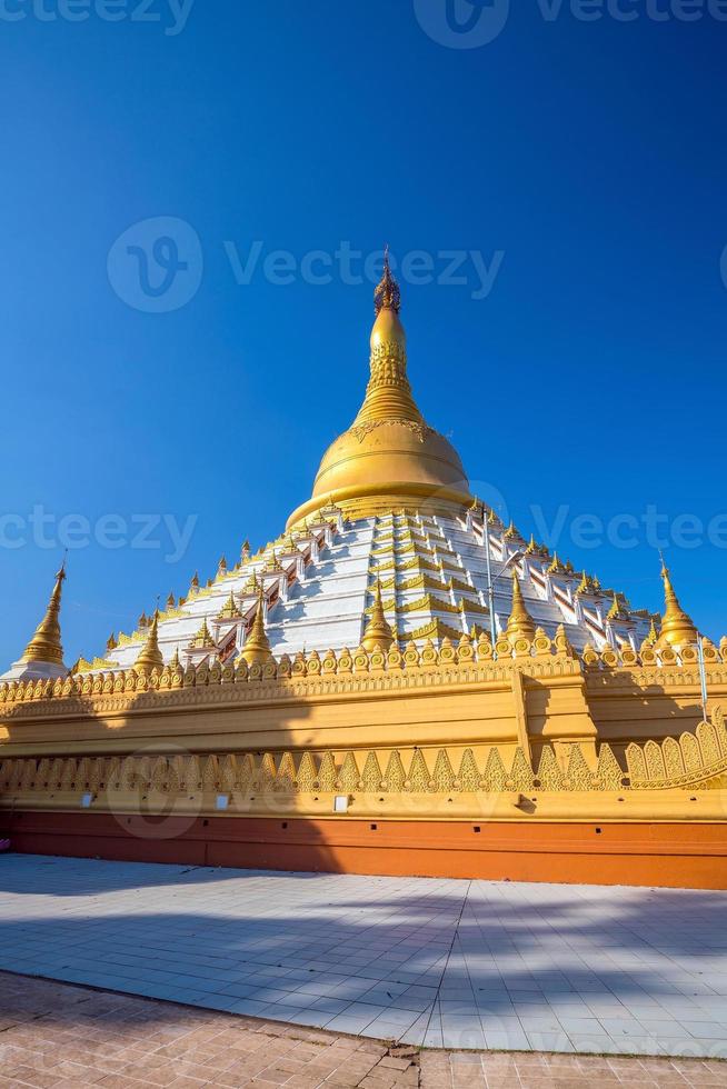 Mahazadi pagoda with blue sky in Bago photo