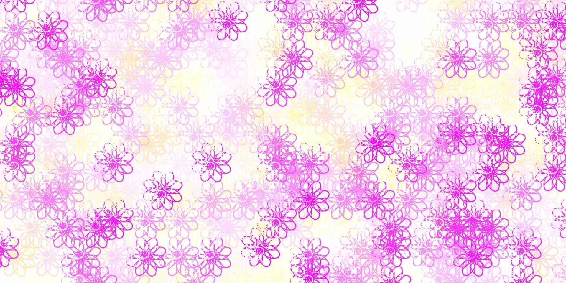 Light Pink, Yellow vector pattern with lines.