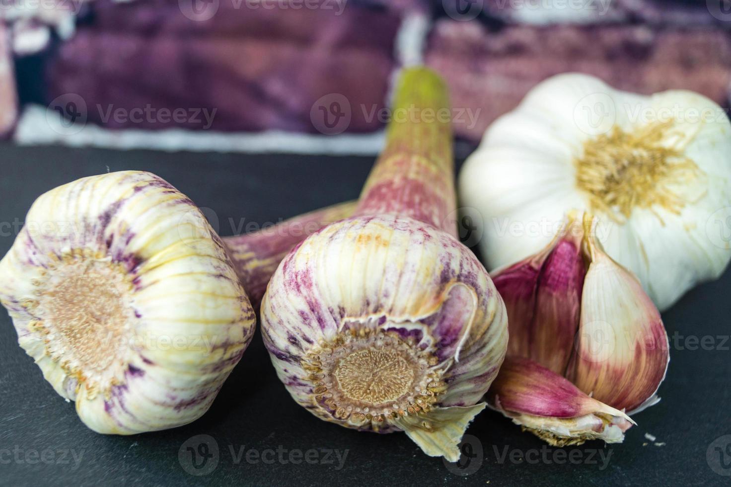 Garlic the beneficial and medicinal plant photo