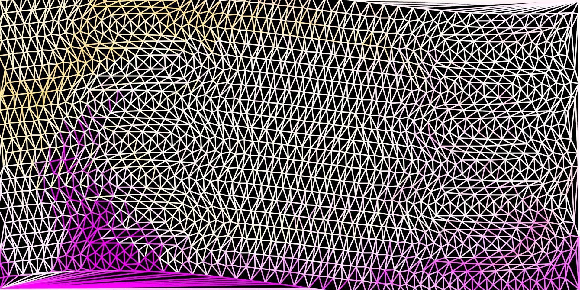 Light pink, yellow vector geometric polygonal design.