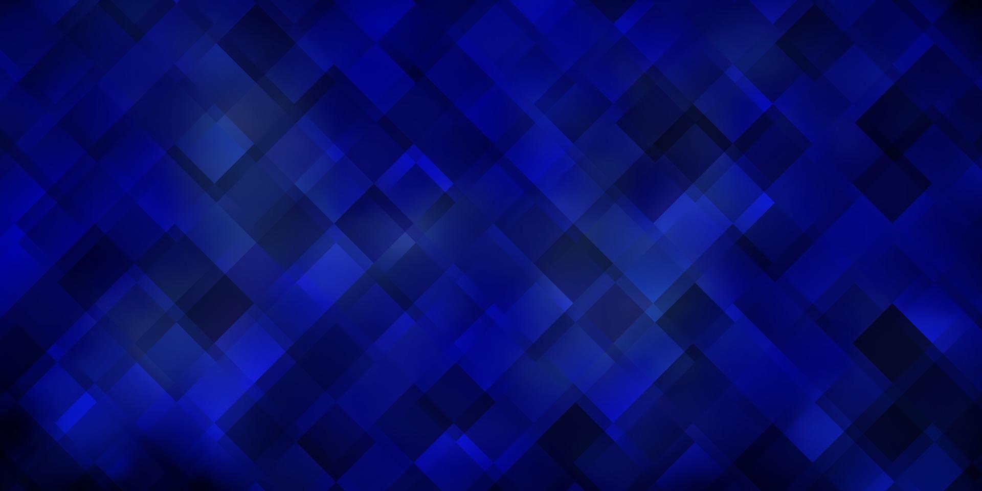 Dark BLUE vector background with rectangles.