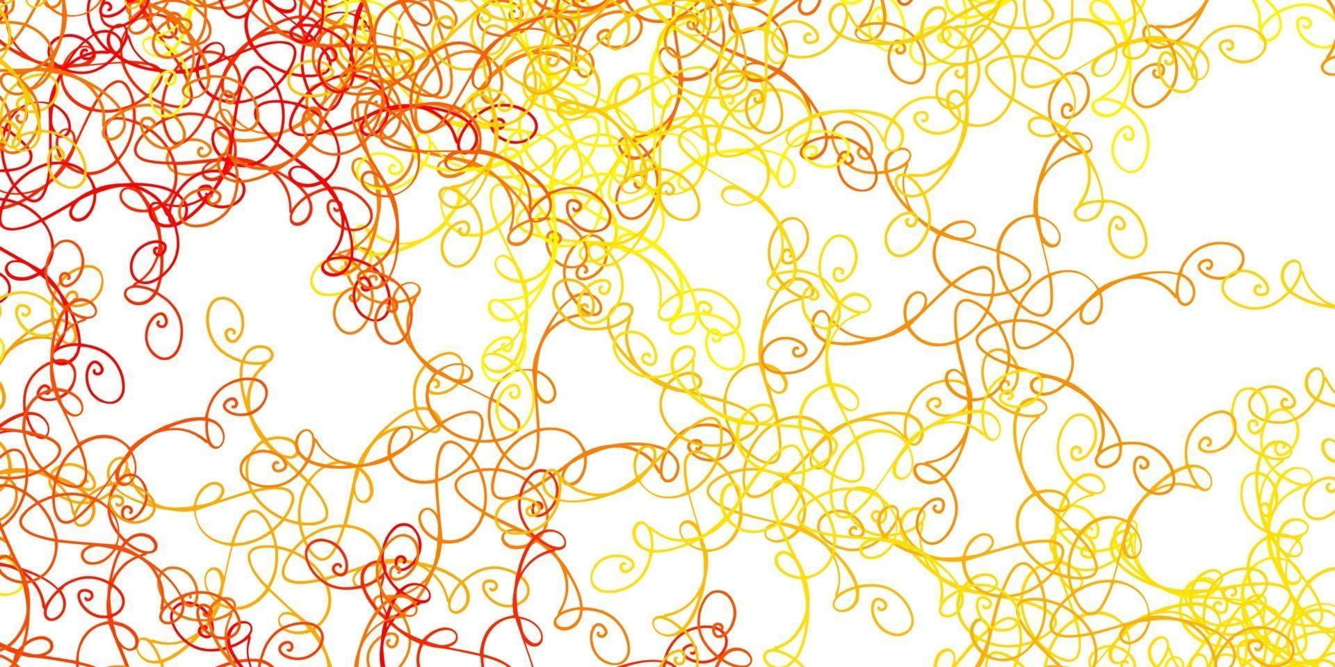 Fondo de vector amarillo claro con arco circular.