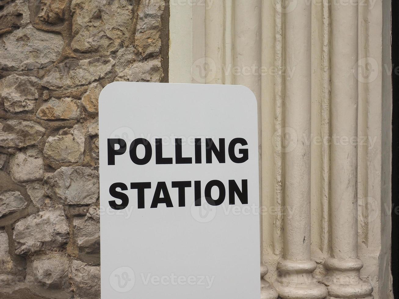 Polling station in London photo