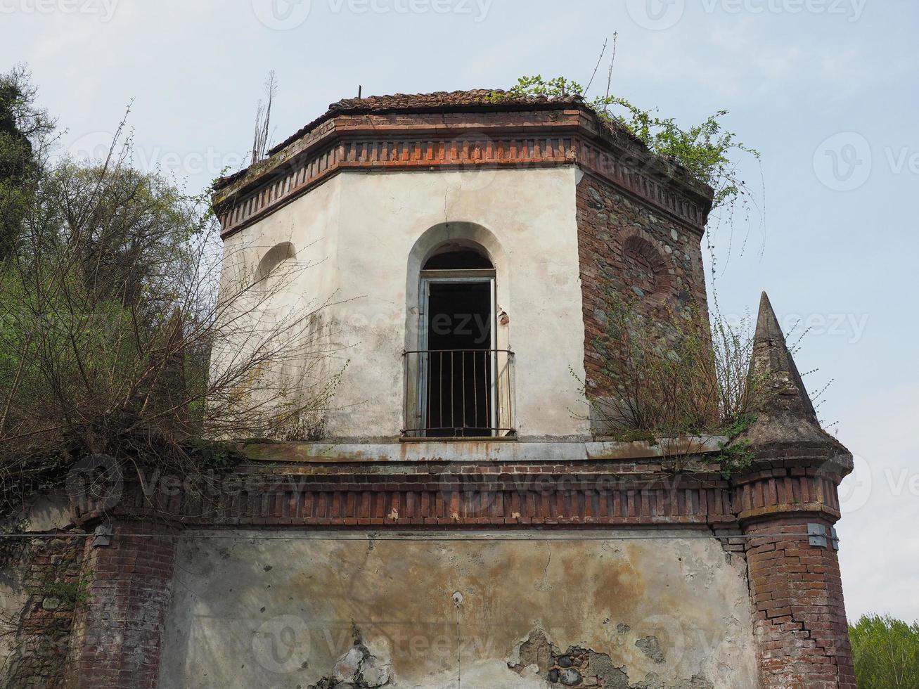 Ruins of gothic chapel in Chivasso, Italy photo