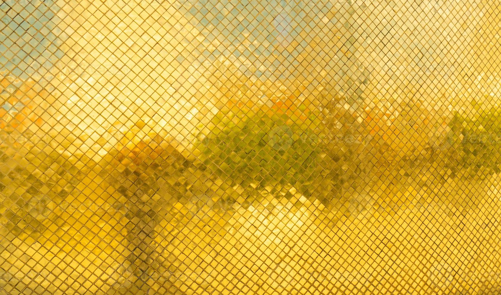 Golden tile of the pagoda. background concept photo
