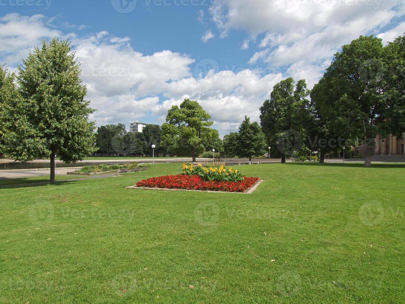 Gardens in Stuttgart, Germany photo