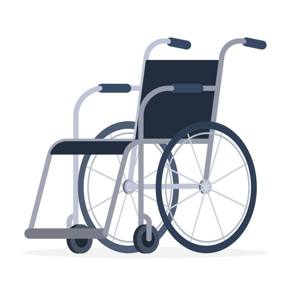 Flat vector of a wheelchair for disabled no people