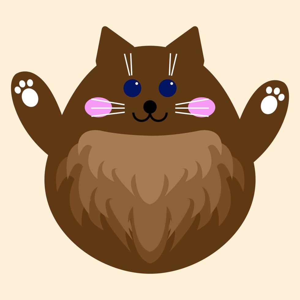 cat funny pattern background for  kid t shirt print or nursery poster vector