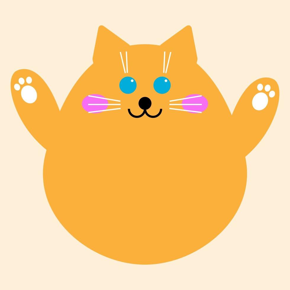 cat funny pattern background for  kid t shirt print or nursery poster vector