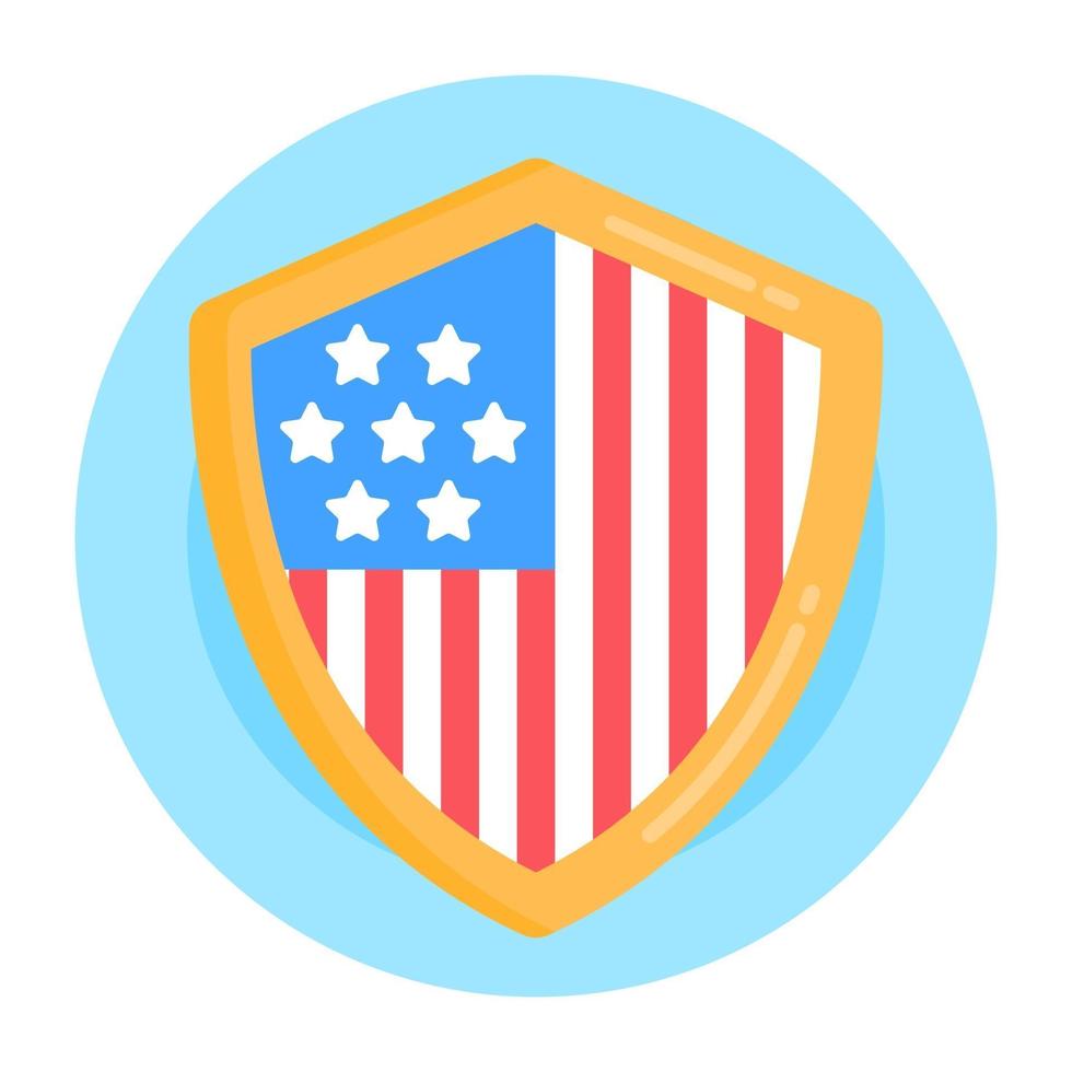 American Patriot Shield vector