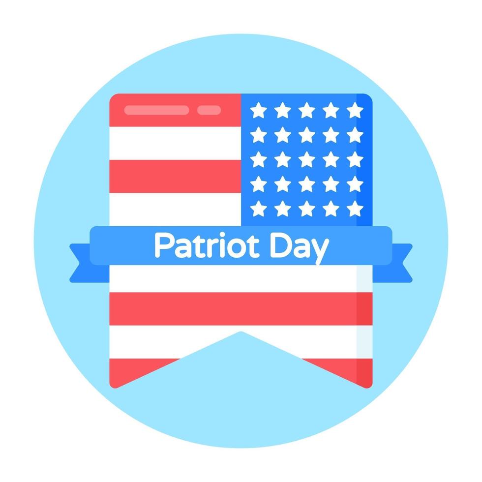 Patriotic Day Label vector